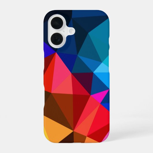 Coque iPhone 16 triangle abstrait et marguerite (Verso)