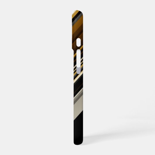 Coque iPhone 16 Triangles modernes initiales abstraites et personn (Côté gauche)