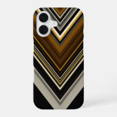 Coque iPhone 16 Triangles modernes initiales abstraites et personn (Verso)