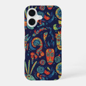 Coque iPhone 16 Tribal Patterns (Verso)