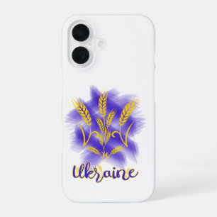 Coque iPhone 16 Trident ukrainien fait d'épi de blé