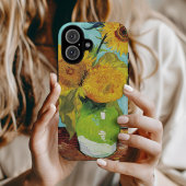 Coque iPhone 16 Trois Tournesols | Vincent van Gogh