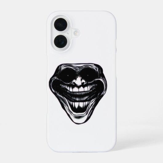 Coque iPhone 16 trollface (Verso)