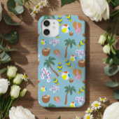 Coque iPhone 16 Tropical Summer Vibes Pattern Phone Case