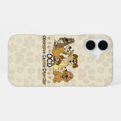 Coque iPhone 16 Trouble obsessionnel canin (Verso Horizontal)