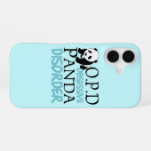 Coque iPhone 16 Trouble obsessionnel du panda (Verso Horizontal)