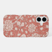 Coque iPhone 16 Tulipe sauvage de William Morris, design victorien (Verso Horizontal)
