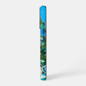 Coque iPhone 16 Turquoise Tropical, Bleu Océan & Vert Algue (Côté gauche)