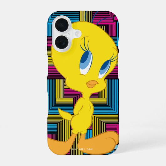 Coque iPhone 16 TWEETY™ Électronique Couleur (Verso)