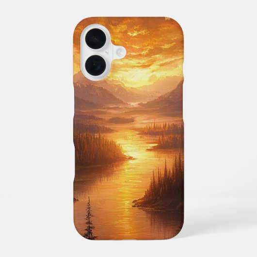 Coque iPhone 16 Twighlight River (Verso)
