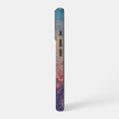 Coque iPhone 16 Twilight violet sur un lac (Côté gauche)