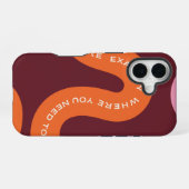 Coque iPhone 16 Typographie esthétique (Verso Horizontal)