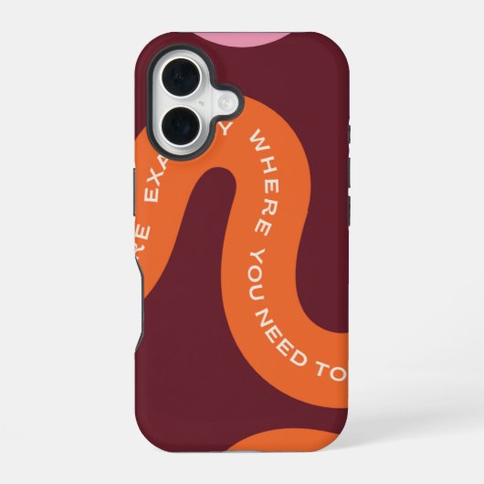 Coque iPhone 16 Typographie esthétique (Verso)