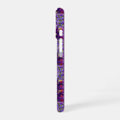 Coque iPhone 16 Typographie Pansy Violet, (Côté gauche)