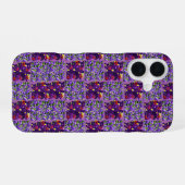 Coque iPhone 16 Typographie Pansy Violet, (Verso Horizontal)