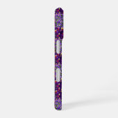 Coque iPhone 16 Typographie Pansy Violet, (Côté droit)