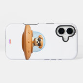 Coque iPhone 16 Ufo dog 3D a1 (Verso Horizontal)