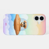 Coque iPhone 16 Ufo dog 3D a3 clouds (Verso Horizontal)