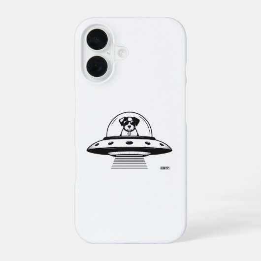 Coque iPhone 16 Ufo dog CG17s (Verso)