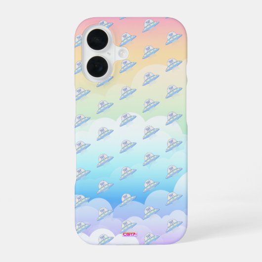 Coque iPhone 16 Ufodog logo 45g Clouds2 (Verso)