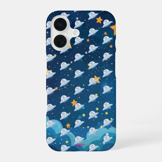 Coque iPhone 16 Ufodog logo 45g starry night (Verso)