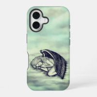 Un Ange endormi sur les nuages des cieux