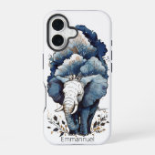 Coque iPhone 16 Un Éléphant Marche Sous Les Arbres (Verso)