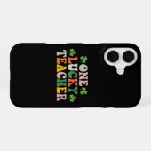 Coque iPhone 16 Un professeur chanceux enseignant la Saint-Patrick (Verso Horizontal)