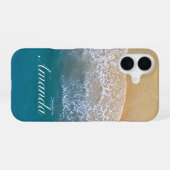 Coque iPhone 16 Une avec la plage (Verso Horizontal)