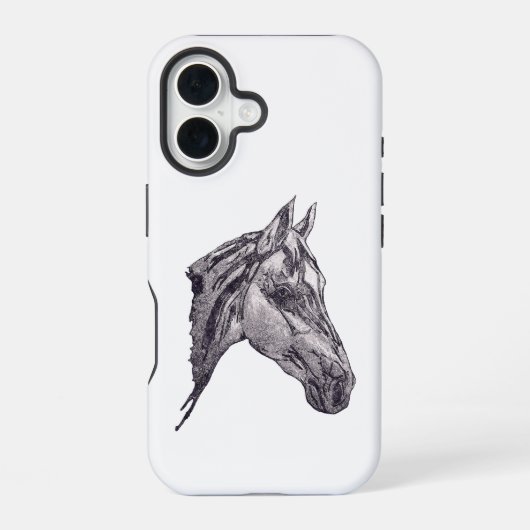 Coque iPhone 16 Une beauté équine (Verso)