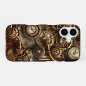 Coque iPhone 16 Une fusion Steampunk d'art et de machinerie (Verso Horizontal)