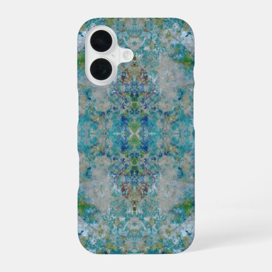 Coque iPhone 16 Unique Moderne Un Design D'Art Abstrait (Verso)
