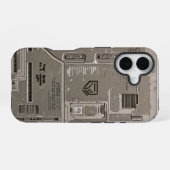 Coque iPhone 16 UNIT-77 #002 : Bastion orbital 2152 (Verso Horizontal)