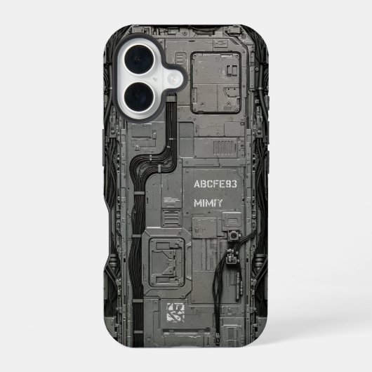 Coque iPhone 16 UNIT-77 #036 : Passerelle Neuronale ABCFE93 (Verso)