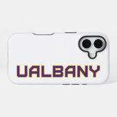 Coque iPhone 16 Université de Albany Wordmark (Verso Horizontal)