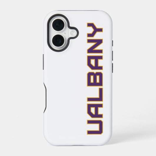 Coque iPhone 16 Université de Albany Wordmark (Verso)