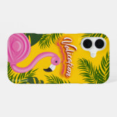 Coque iPhone 16 Vacances de validation rose (Verso Horizontal)
