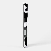 Coque iPhone 16 Vache noire et blanche (Côté droit)