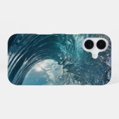 Coque iPhone 16 Vague cristalline (Verso Horizontal)