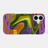 Coque iPhone 16 Vague Liquide Funky (Verso Horizontal)