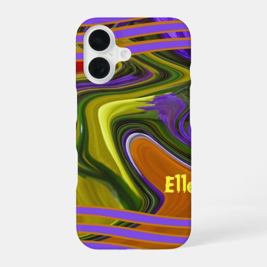 Coque iPhone 16 Vague Liquide Funky (Verso)