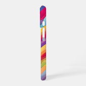 Coque iPhone 16 Vagues Arc-en-Ciel (Côté gauche)