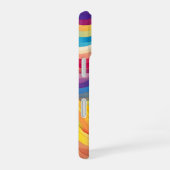Coque iPhone 16 Vagues Arc-en-Ciel (Côté droit)