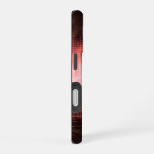 Coque iPhone 16 Vagues audio rouges (Côté droit)