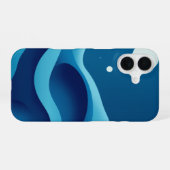 Coque iPhone 16 Vagues célestes : Un abstrait rêveur (Verso Horizontal)