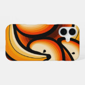 Coque iPhone 16 Vagues de Fruits Rétro (Verso Horizontal)
