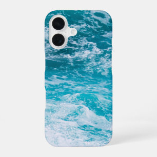 Coque iPhone 16 Vagues de l'océan bleu