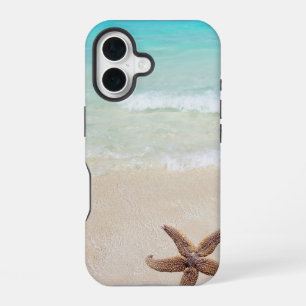 Coque iPhone 16 Vagues de plage sable étoile de mer étoile tropica
