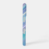 Coque iPhone 16 Vagues iridescentes holographiques (Côté droit)