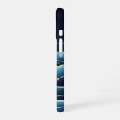 Coque iPhone 16 Vagues Lunaires Rétro (Côté gauche)